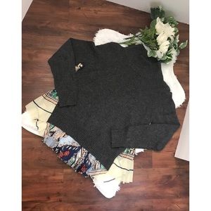 Anthropologie | Moth Gray/ patterned sweater